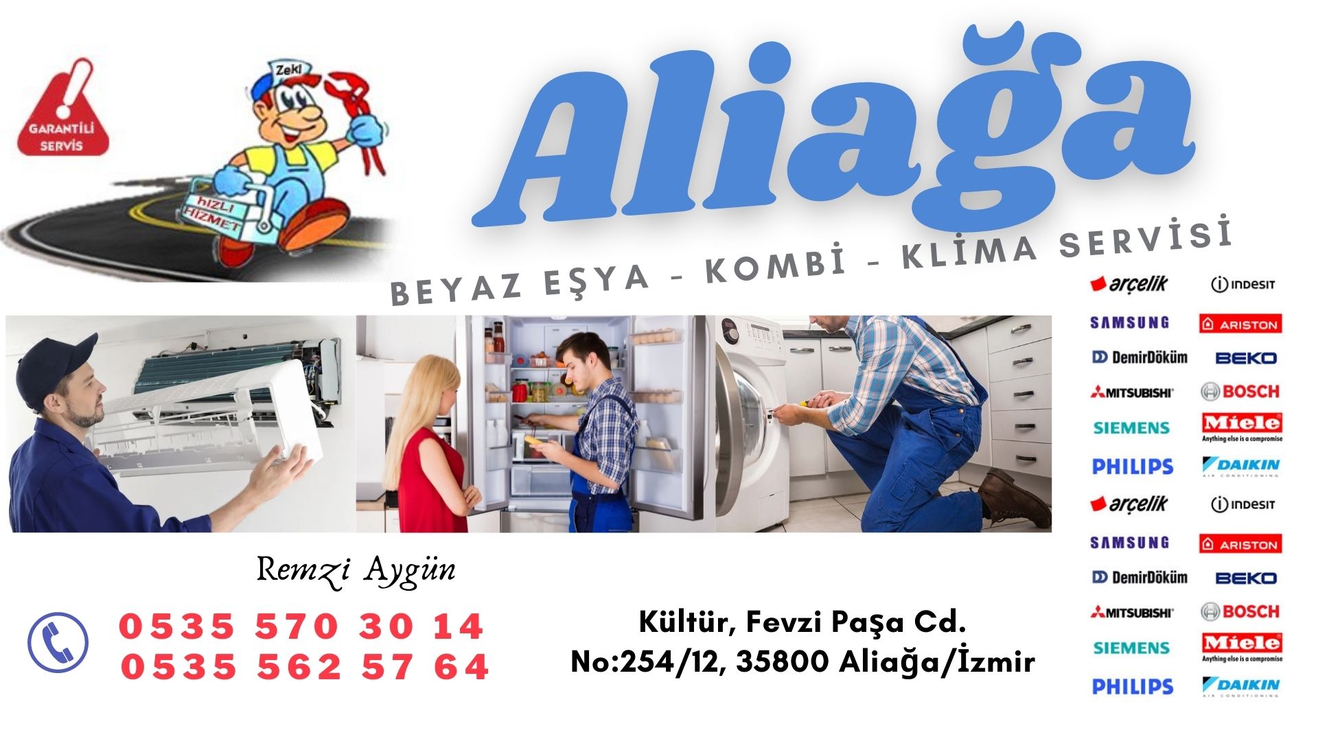 aliağa klima kombi bakım servisi